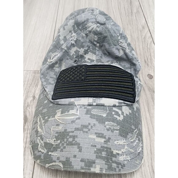 MG Fashions Unisex American Flag Cotton Distressed Baseball Cap - Picture 1 of 5